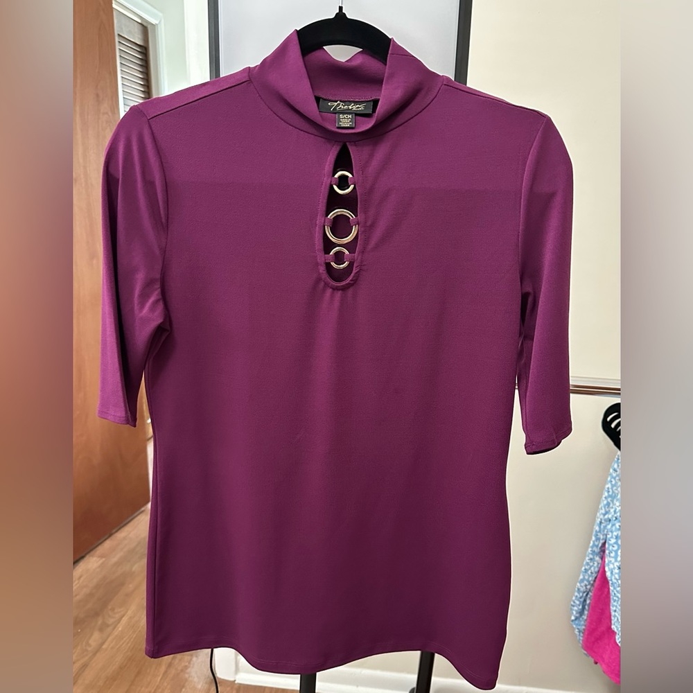 Thalia Sodi Top Purple Size  Small